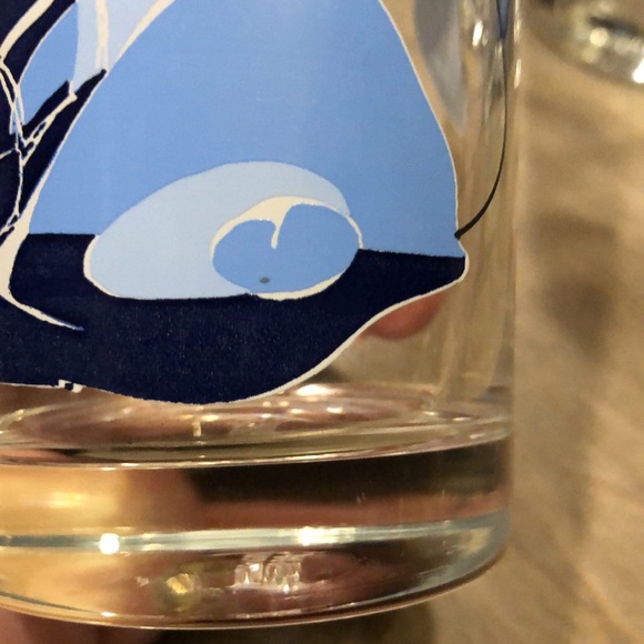 Ocean Thailand Blue Marlin Fish Collins Glasses set of four - Picture 4 of 4